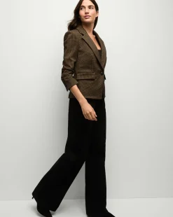 Aaliyah Knit Jacket in Acorn/Black