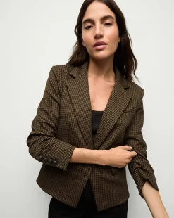 Aaliyah Knit Jacket in Acorn/Black