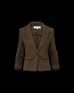 Aaliyah Knit Jacket in Acorn/Black