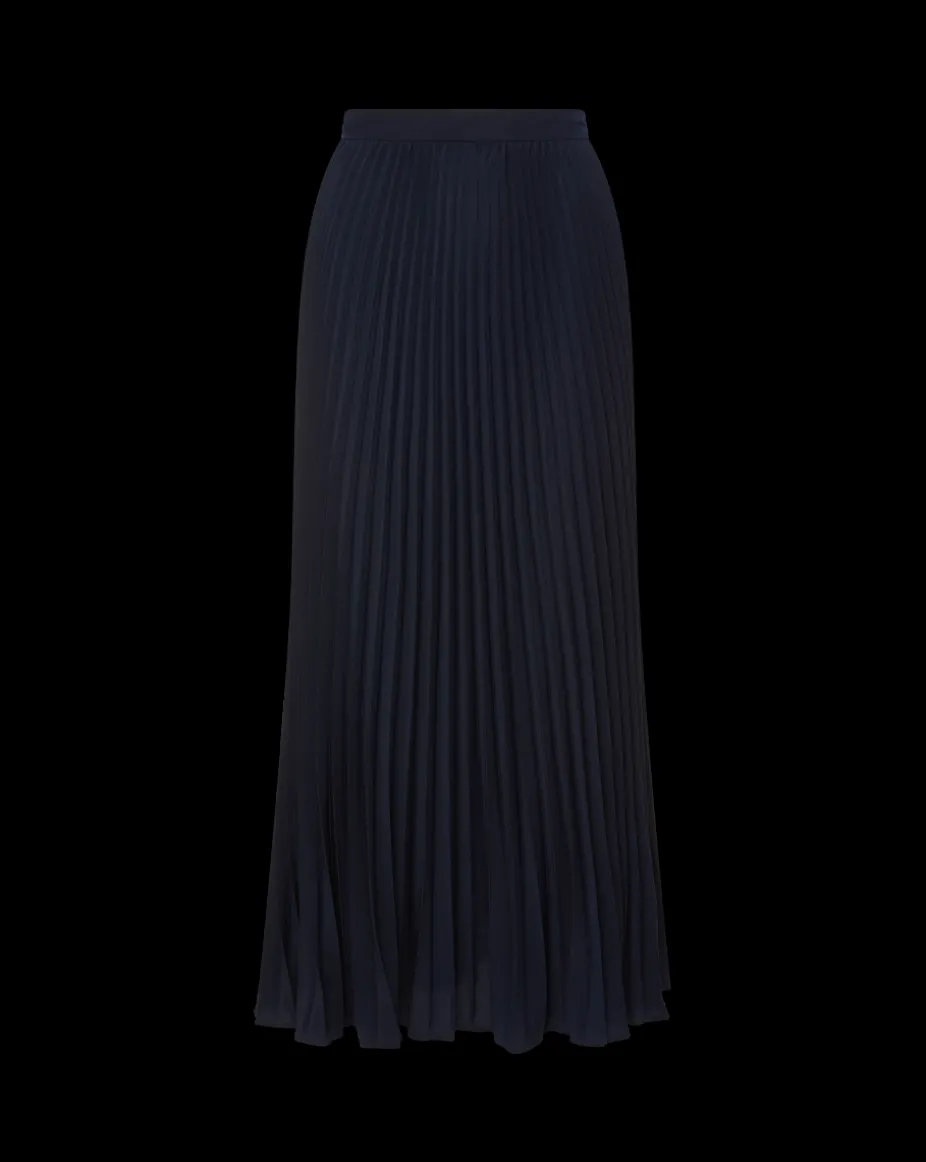 Addi Pleated Skirt in Navy