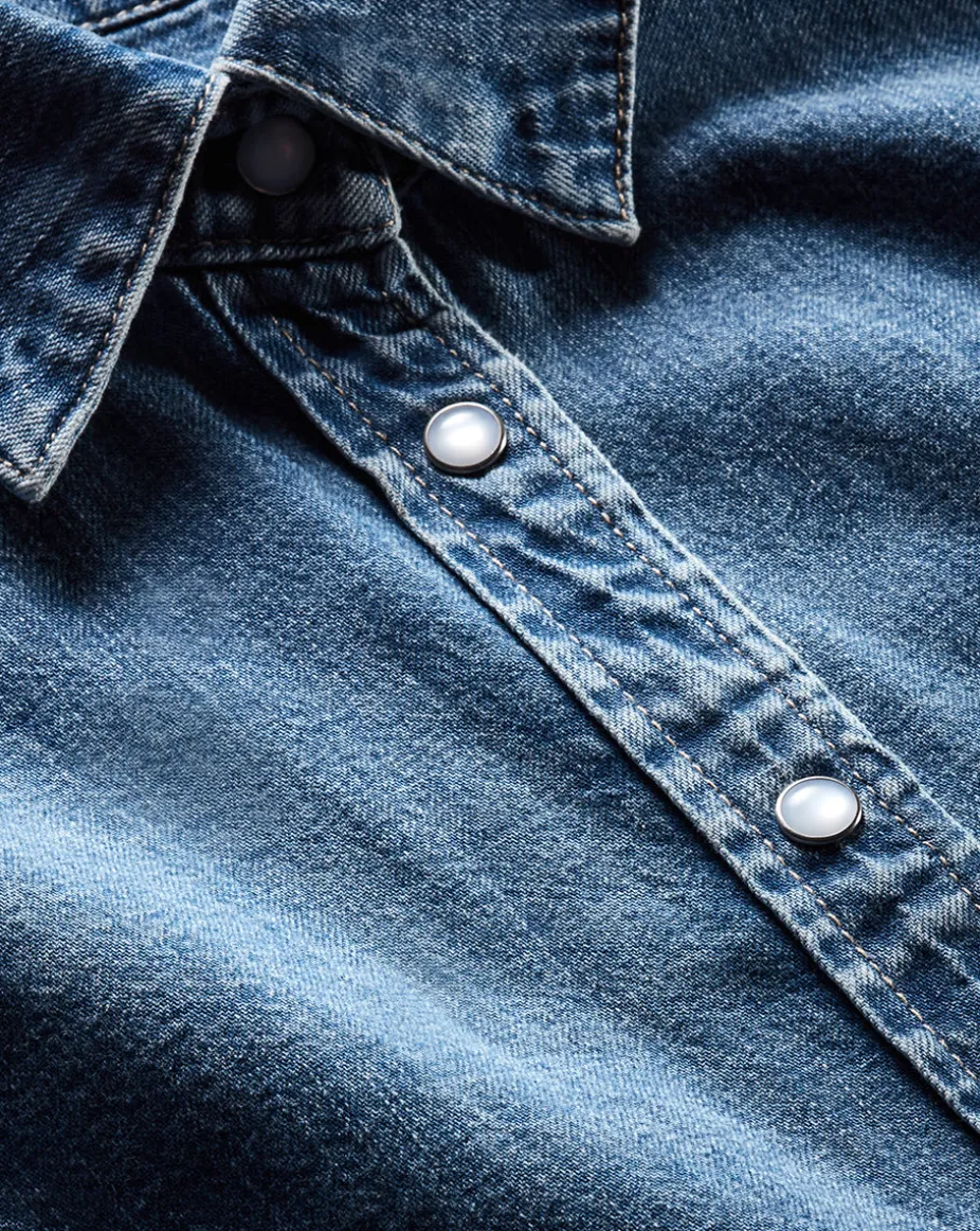 Aderes Denim Shirt in Light Blue