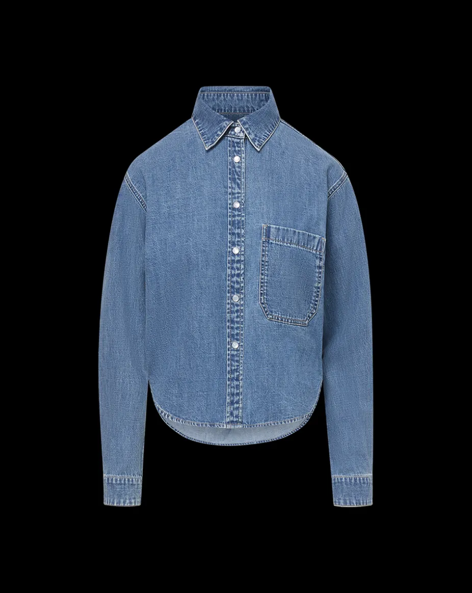 Aderes Denim Shirt in Light Blue