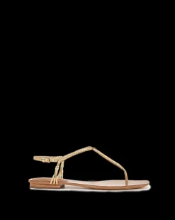 Amelia Metallic T-Strap Sandal