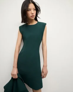 Anais Sheath Dress in Emerald Green