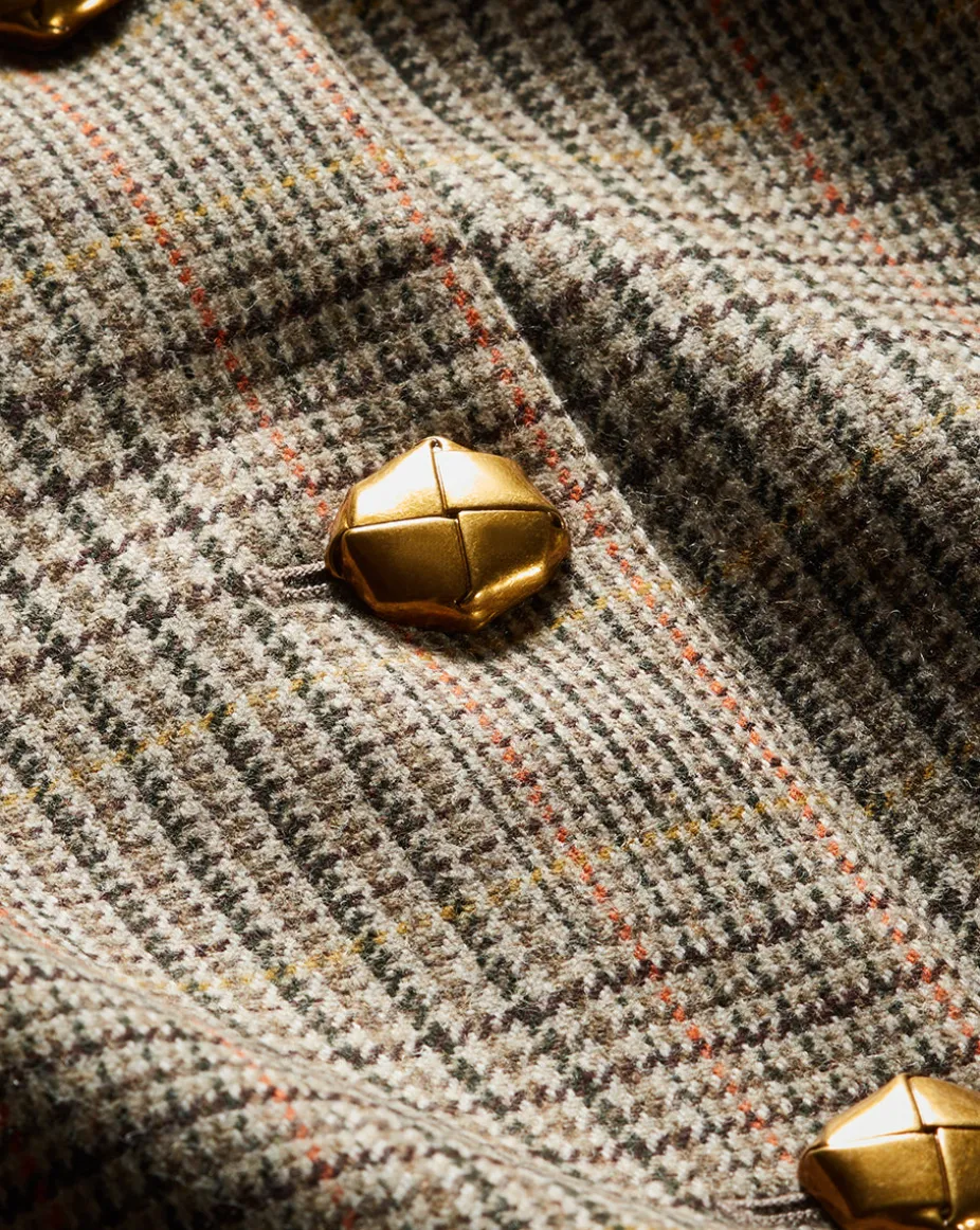 Andrea Plaid Jacket in Russet Multi