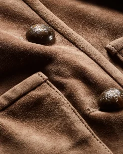 Andrea Suede Jacket in Bark