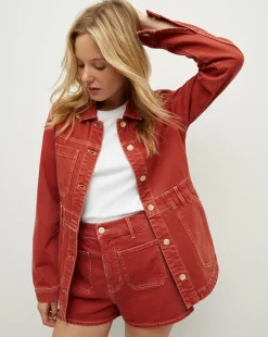 Anzu Jacket in Brick Red