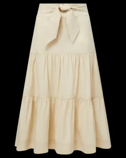 Armida Midi Skirt in Limestone