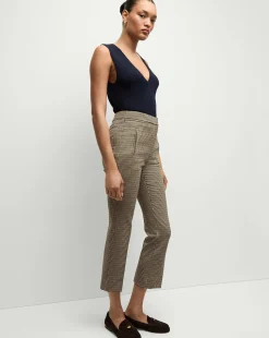 Arte Houndstooth Pants in Sand/Black