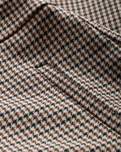 Arte Houndstooth Pants in Sand/Black