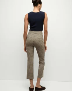 Arte Houndstooth Pants in Sand/Black