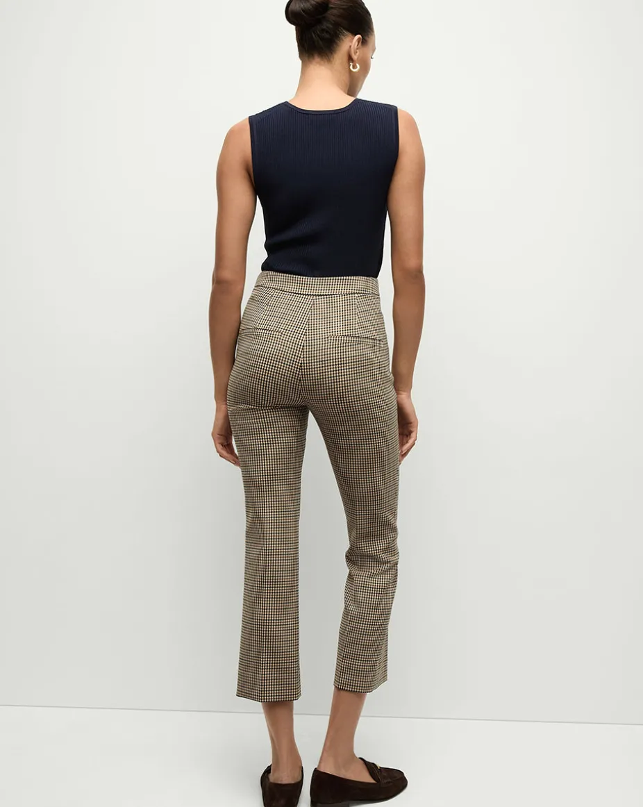 Arte Houndstooth Pants in Sand/Black