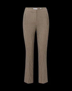 Arte Houndstooth Pants in Sand/Black
