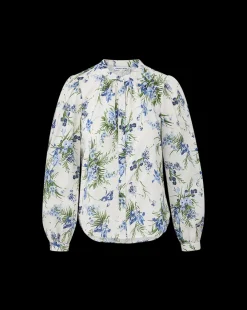 Ashlynn Cotton Top in Off-White Multi