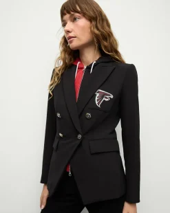 Atlanta Falcons Dickey Jacket in Black/Silver