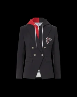 Atlanta Falcons Dickey Jacket in Black/Silver