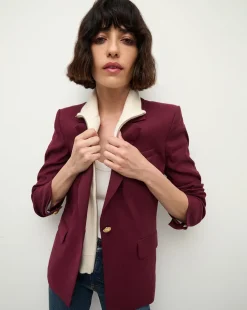 Battista Dickey Jacket in Wine