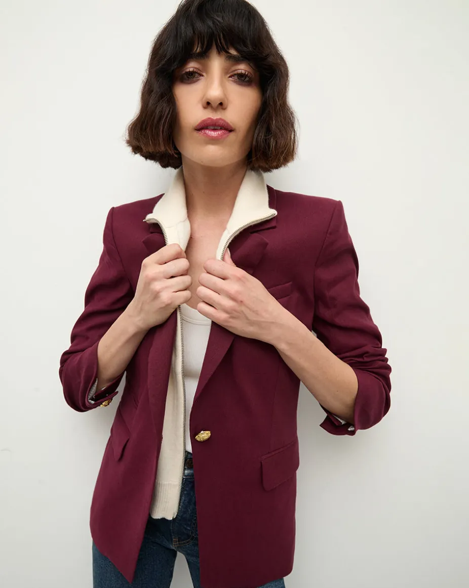 Battista Dickey Jacket in Wine