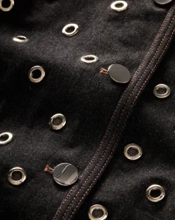 Beale Grommet Jacket in Black | Studded Jacket