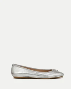 Beatrix Silver Metallic Ballet Flat