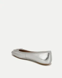 Beatrix Silver Metallic Ballet Flat