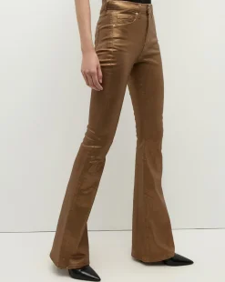 Beverly Skinny Flare Jeans in Bronze