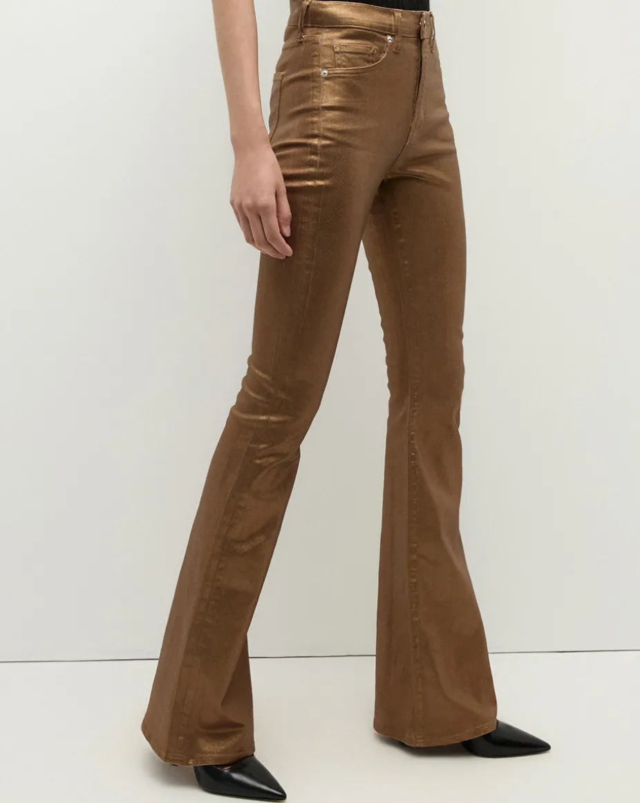 Beverly Skinny Flare Jeans in Bronze