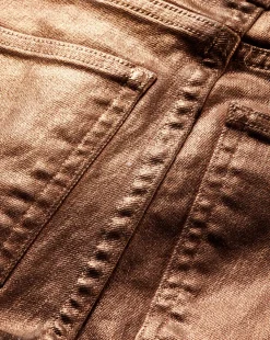 Beverly Skinny Flare Jeans in Bronze