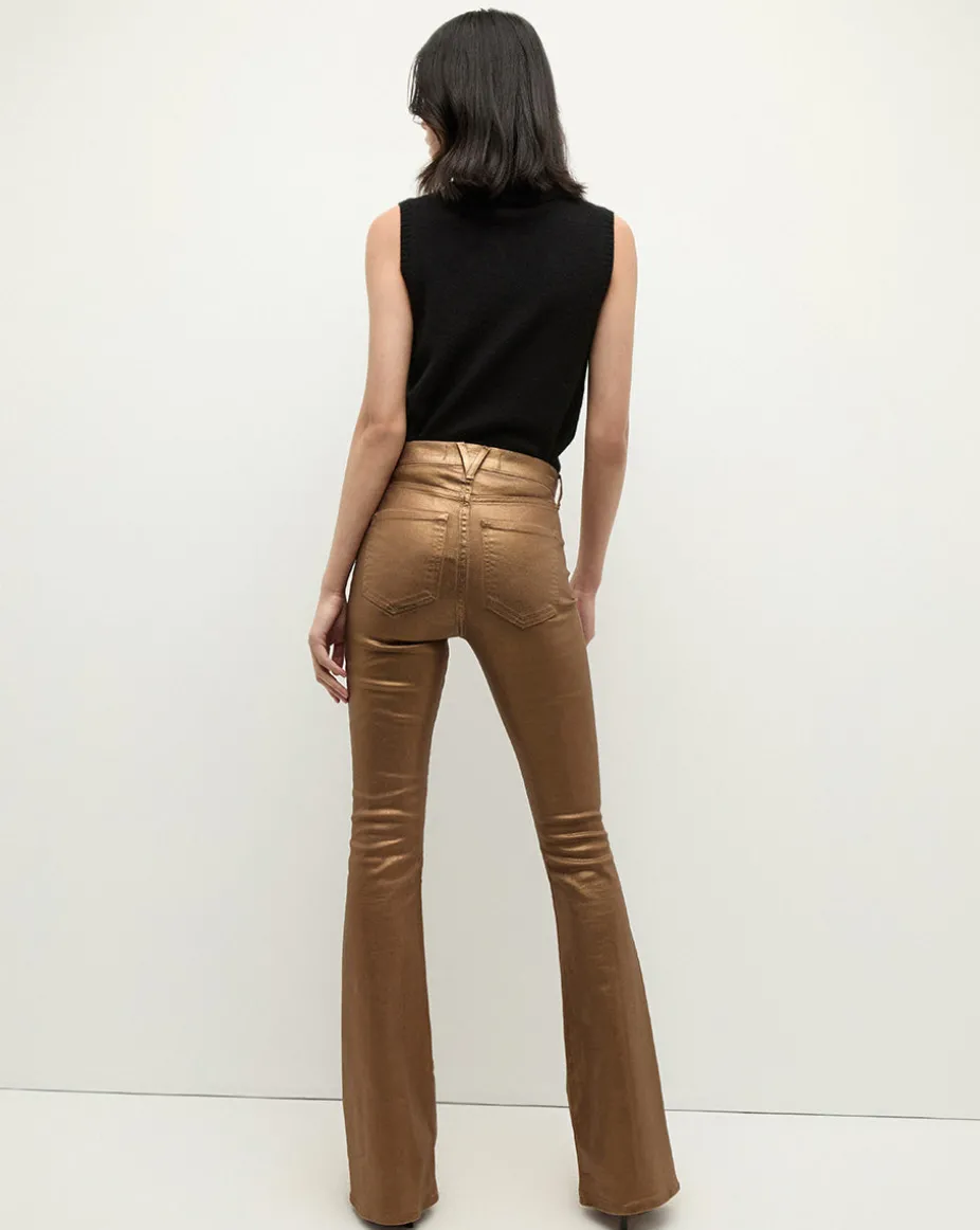 Beverly Skinny Flare Jeans in Bronze