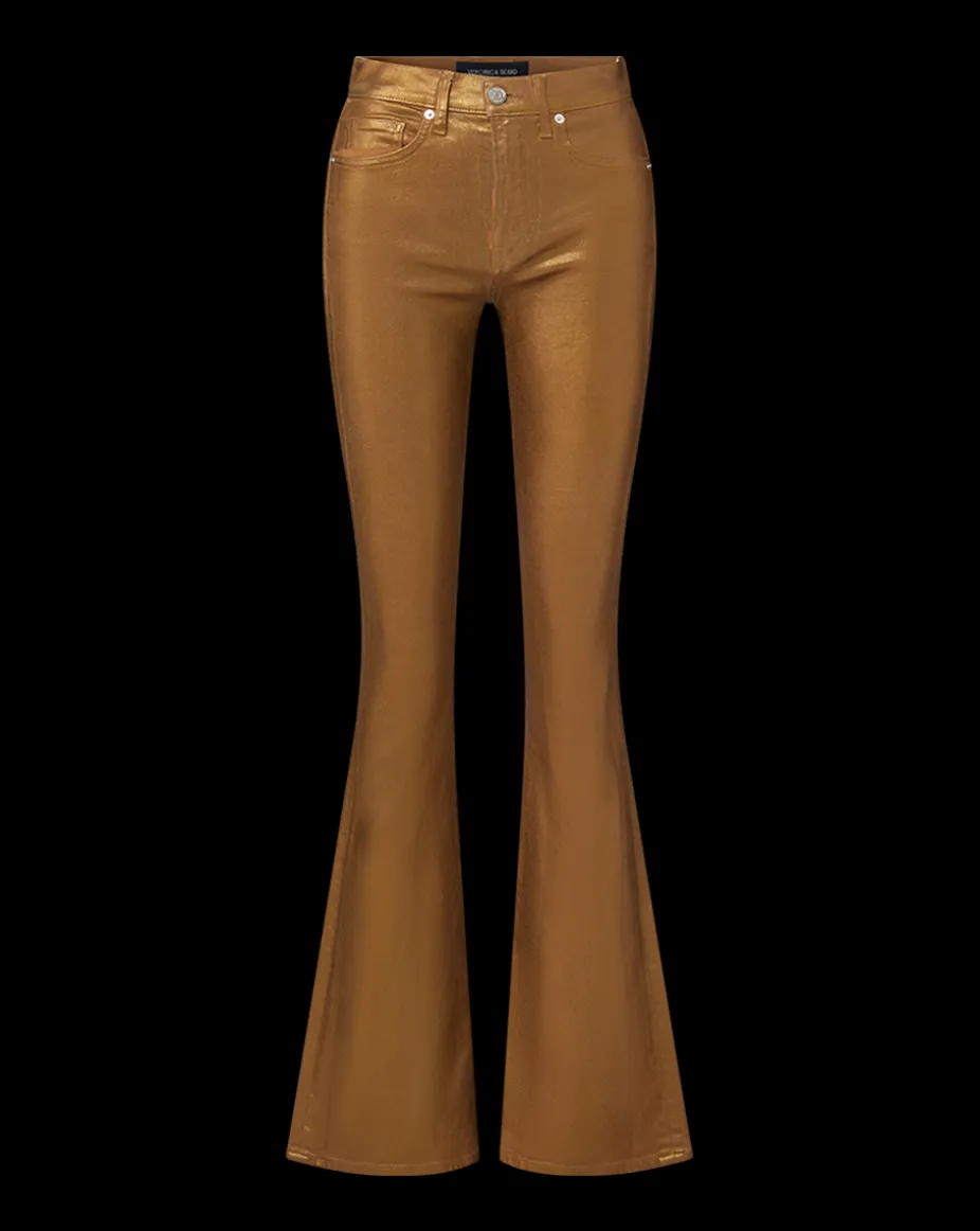 Beverly Skinny Flare Jeans in Bronze