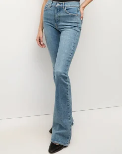 Beverly Skinny-Flare Jean in Light Blue Wash
