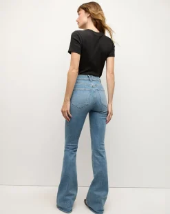 Beverly Skinny-Flare Jean in Light Blue Wash
