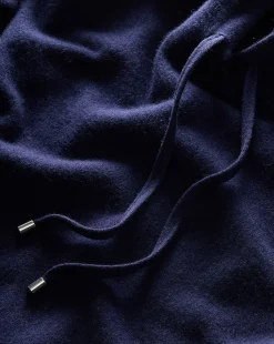 Billy Merino Cashmere Hoodie in Navy