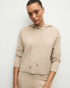 Billy Merino Cashmere Hoodie in Oatmeal