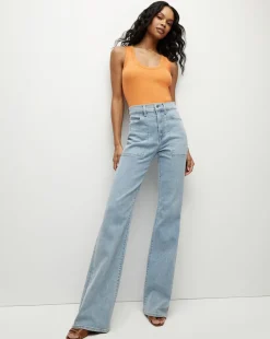 Birke Scoopneck Tank in Orange