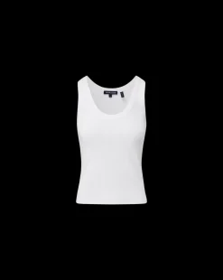 Birke Scoopneck Tank in White