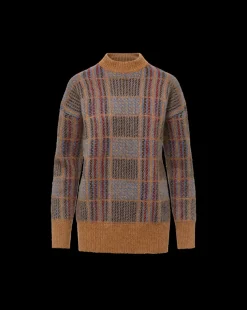 Bristol Plaid Sweater in Russet