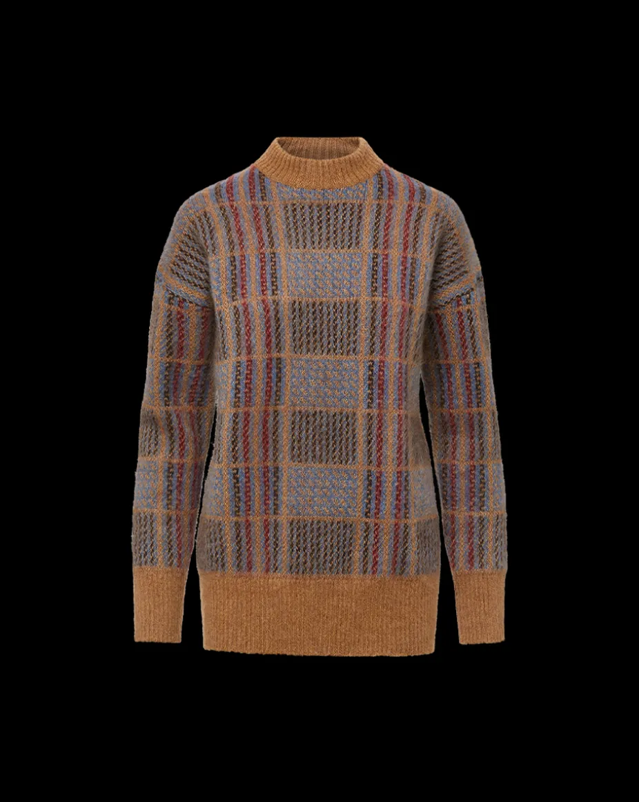 Bristol Plaid Sweater in Russet