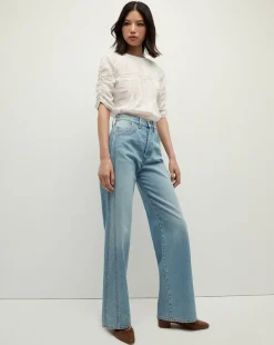 Bryce Pleated Top in Off-White