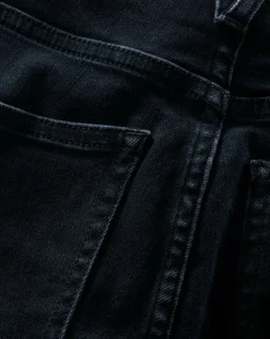 Cameron Raw Hem Bootcut Jean in Dark Ink