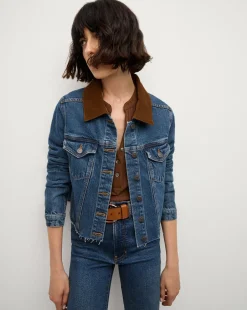 Cara Jean Jacket with Corduroy Collar
