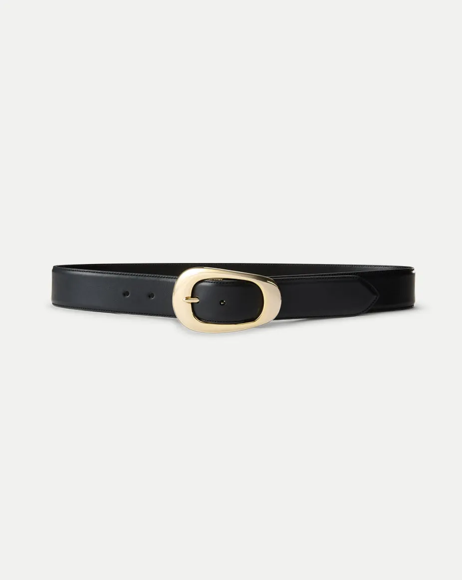 Carlotta Leather Belt in Black