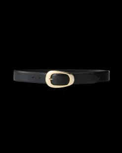 Carlotta Leather Belt in Black