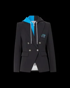 Carolina Panthers Dickey Jacket in Black/Silver