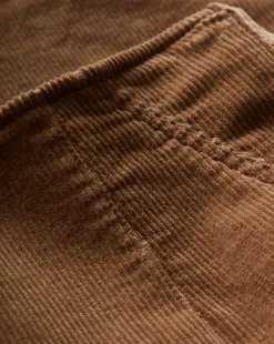 Carson Corduroy Kick-Flare Jeans in Brown