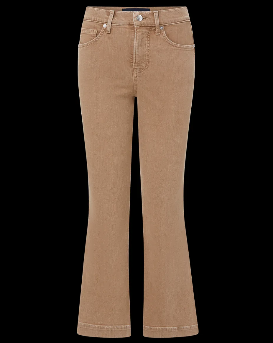 Carson Kick-Flare Jean in Tan Sierra