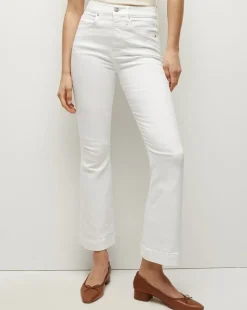 Carson Kick-Flare Jean in White