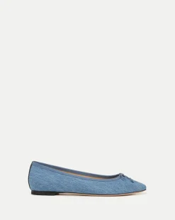 Catherine Denim Ballet Flat in Blue