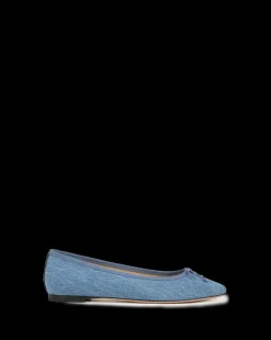 Catherine Denim Ballet Flat in Blue