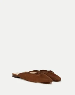 Catherine Suede Mule in Cedar
